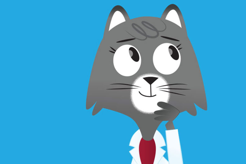 Illustration of Dr. Universe.