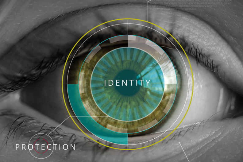 Illustration promoting identity protection.
