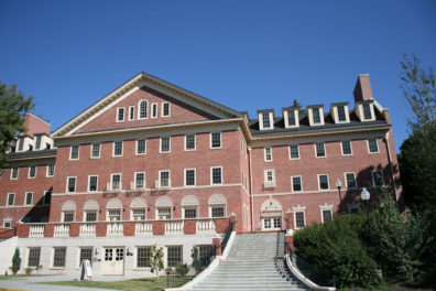 Exterior view of Honors College Hall.