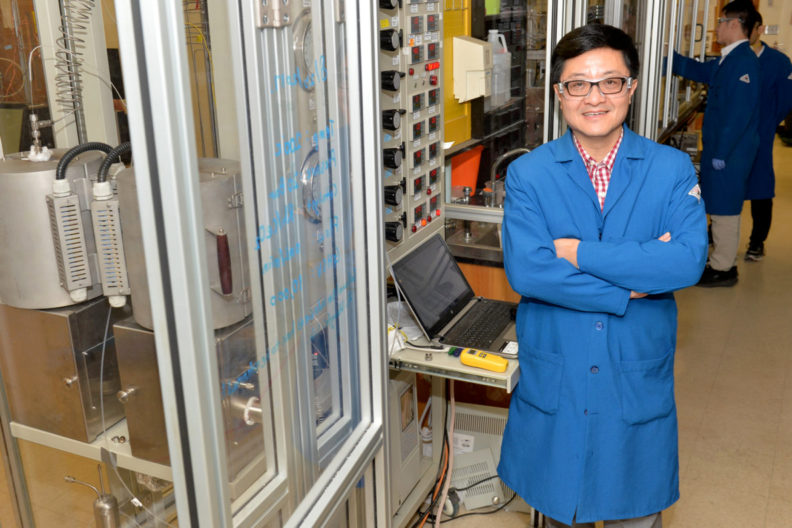Yong Wang in his laboratory.