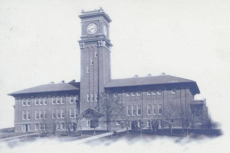 Historic image of Bryan Hall in 1909.