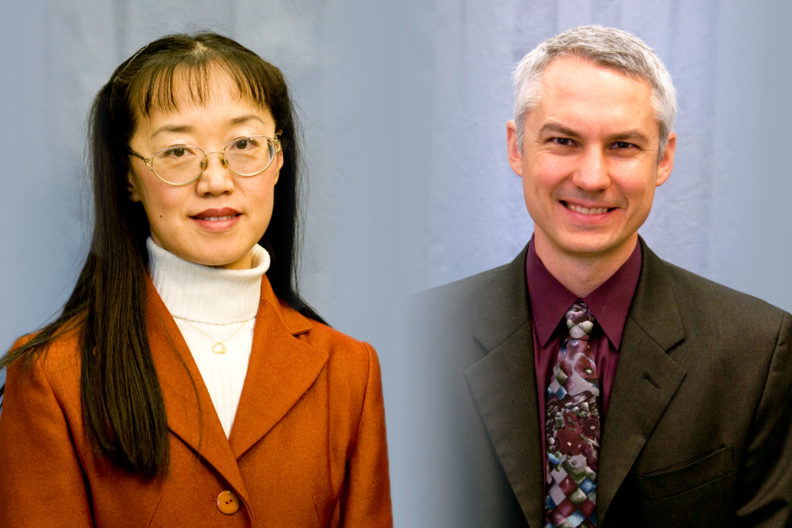 Closeups of Katie Zhong and John McCloy.