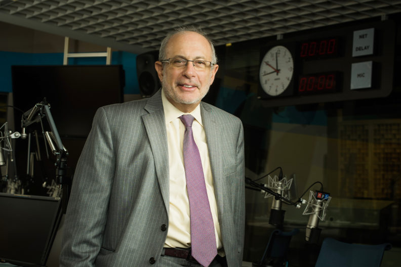 Closeup of Robert Siegel