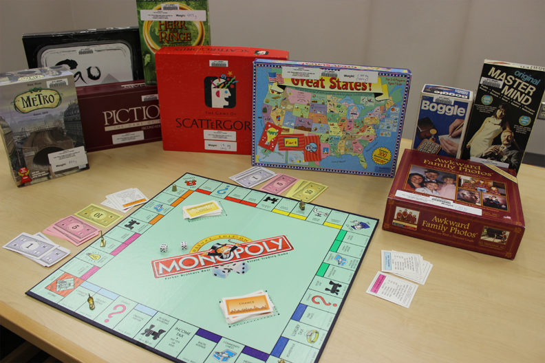 Various boardgames