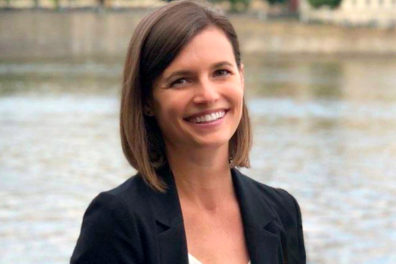 Closeup of Traci Gillig.