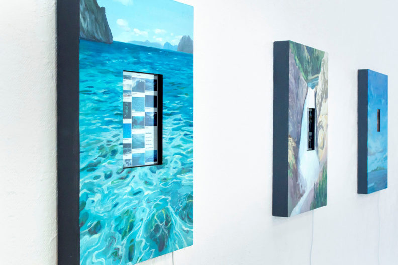 Artwork displayed in a gallery