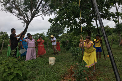 The EWB club created a solar-powered water pumping system last year