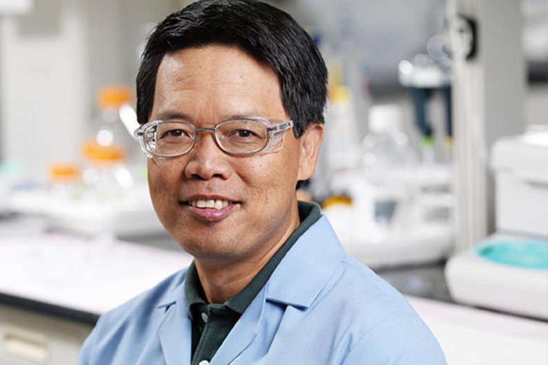 Closeup of Yuehe Lin