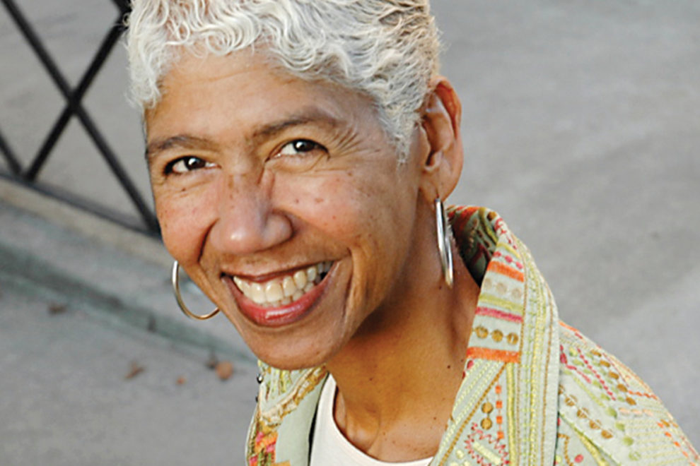 Closeup of Ericka Huggins