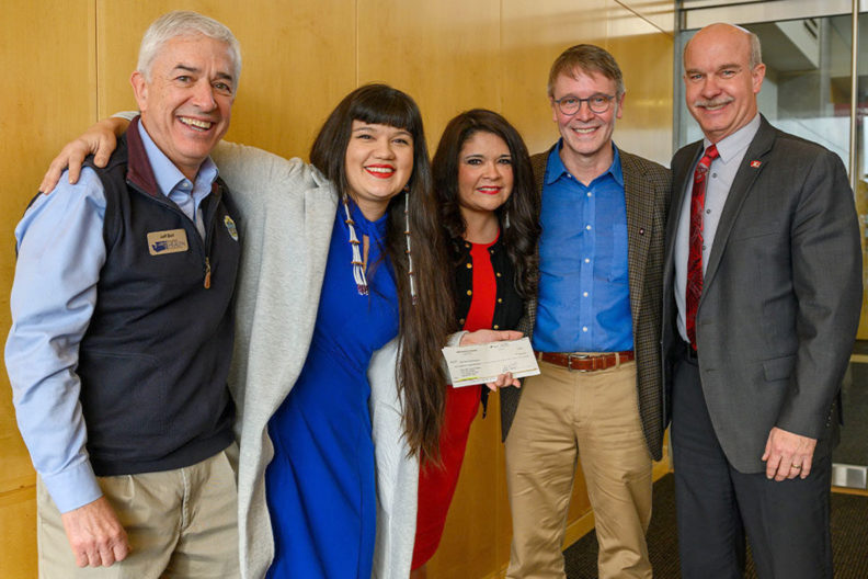 Closeup of Empire Health Foundation and WSU leaders.