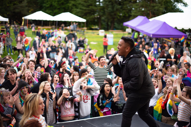 A moment of celebration at Spokane Pride and Rainbow Festival 2019