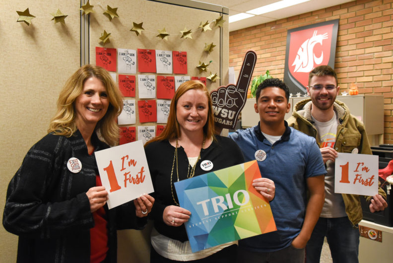 group of four people in the TRIO program