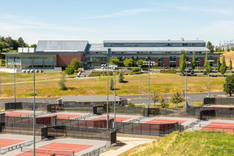 The SRC and tennis courts