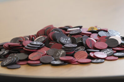 A pile of tokens