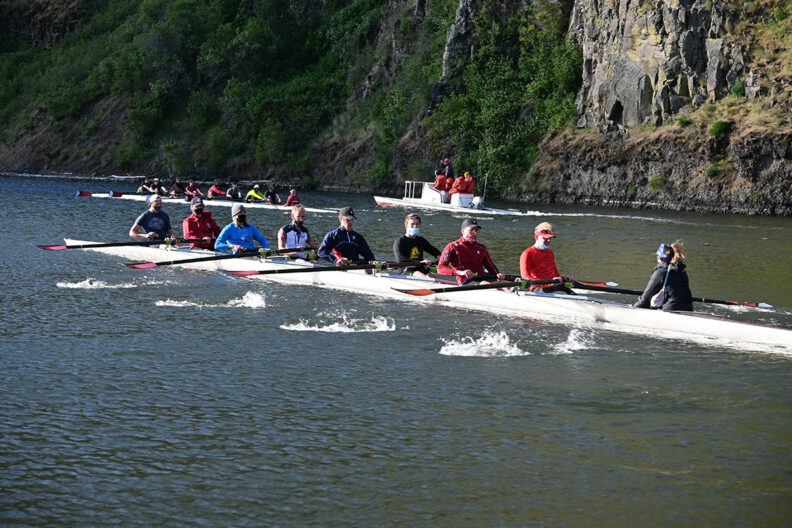 Cougar Crew practices in Wawawai Canyon