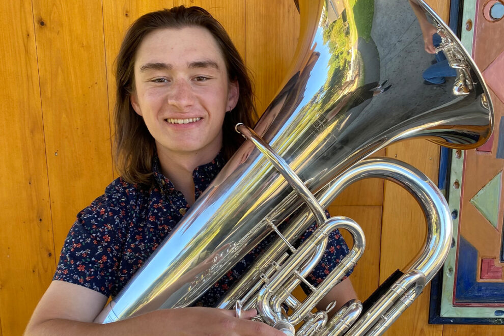 Tuba student wins first prize in international music competition WSU