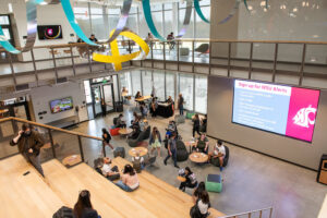 The atrium of the Collaboration Hall