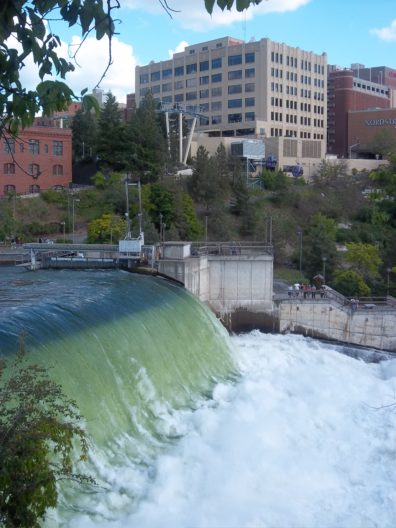 Municipal communities, like Spokane, Wash., above, depend on water to thrive. A new $5 million grant project, led by researchers at WSU, helps water flow more efficiently to important uses (Photo by Dana Pride)