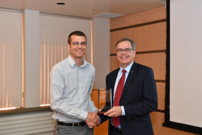 Dr. Steven Roberts and Vice President for Research Chris Keane