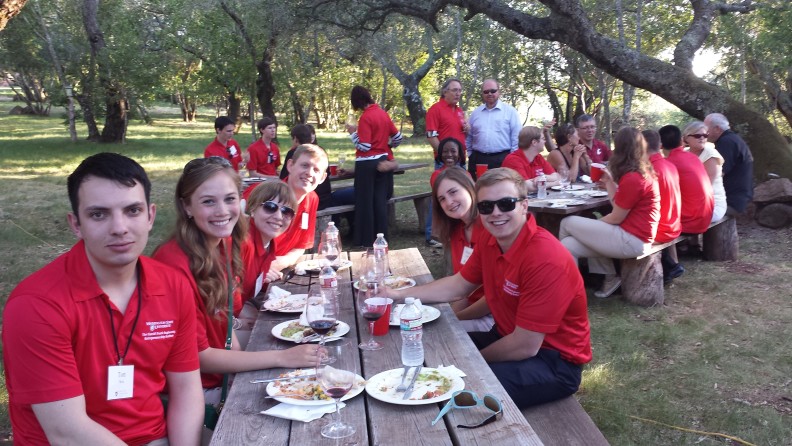 Alumnus Brian Wise hosted an authentic Mexican feast for the Frank Scholars’ visit to B Wise Vineyard.
