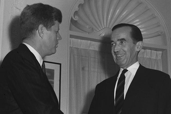 Edward R. Murrow with President John F. Kennedy