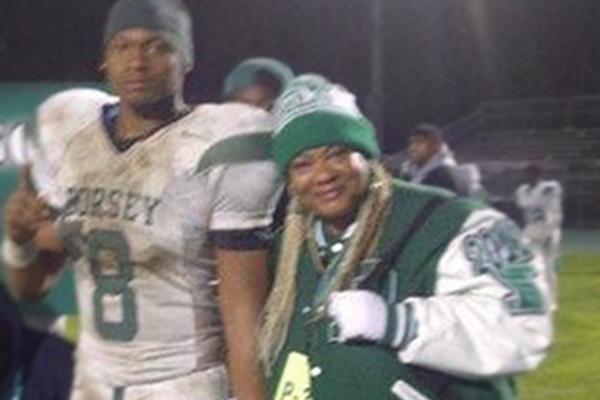 Jeremiah with his mother, Lucille
