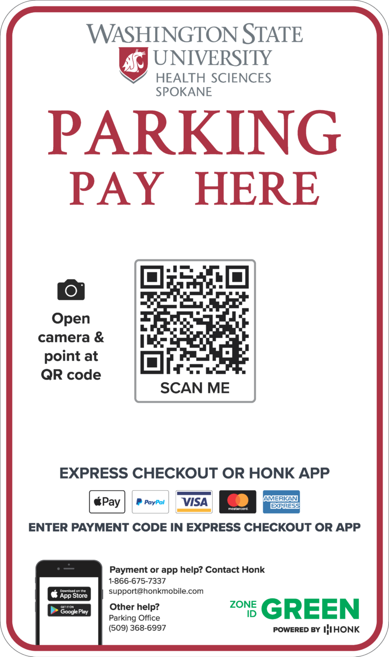 Spokane Parking Facilities Services Washington State University