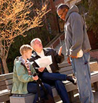 Svingen and Mack with student