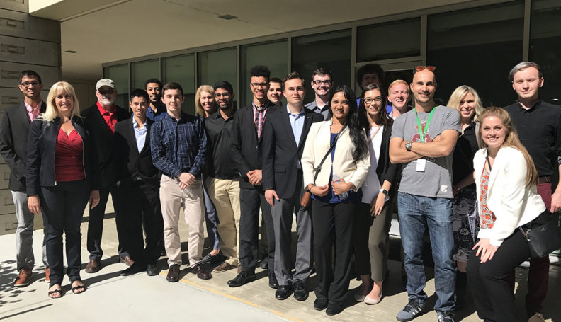 Group of students and faculty in Silicon Valley