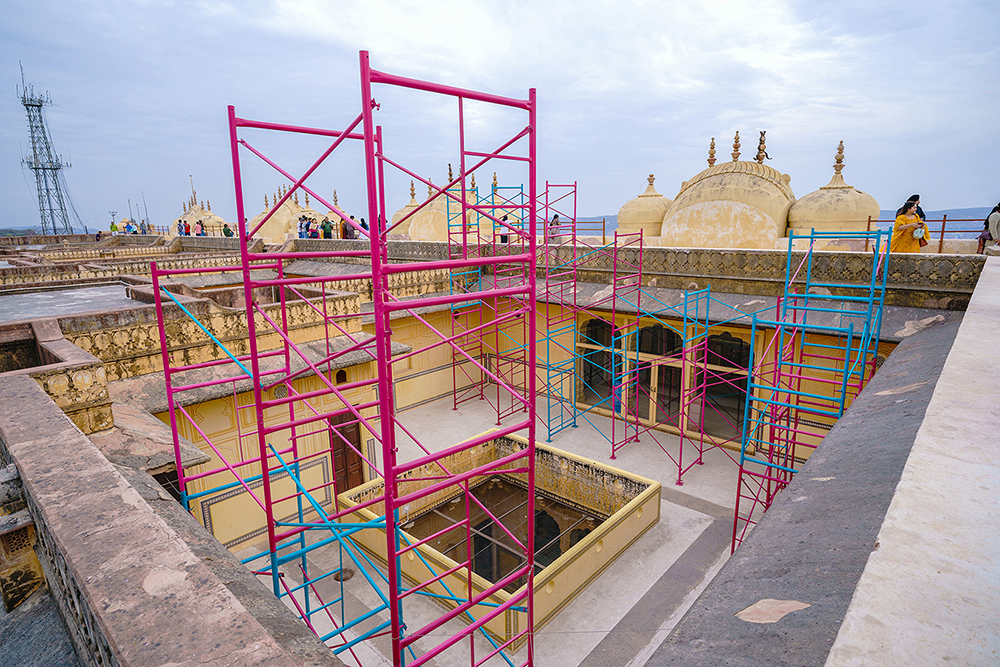 Pink City installation in Jaipur.